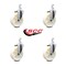 Service Caster 5 Inch Nylon Wheel Swivel 7/8 Inch Square Stem Caster Set SCC-SQ20S514-NYS-78-4 - alternate 3